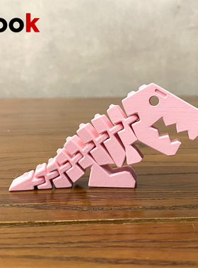 3D打印铰接恐龙霸王龙一体关节可活动儿童玩具礼物摆件装饰小动物