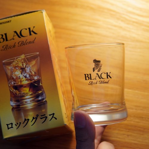 日本BLACK NIKKA Clear朝日妮卡玻璃酒杯 国王日式威士忌酒杯带盒
