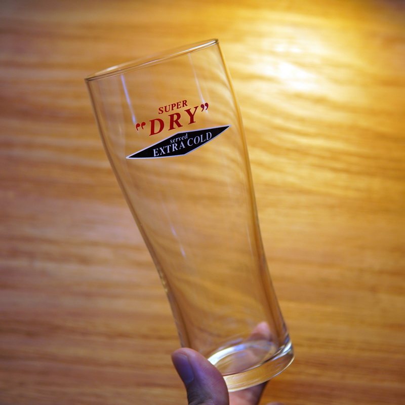日本进口ASAHI朝日SUPER DRY扎啤杯精酿杯玻璃杯居酒屋日式啤酒杯