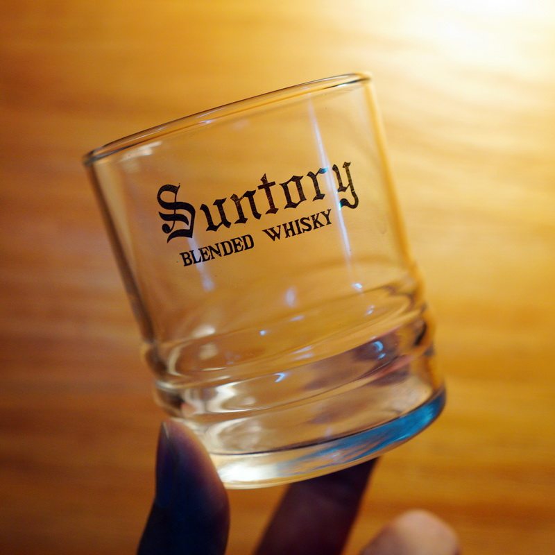 日本进口SUNTORY 三得利BLENDED WHISKEY 日式玻璃杯威士忌酒杯