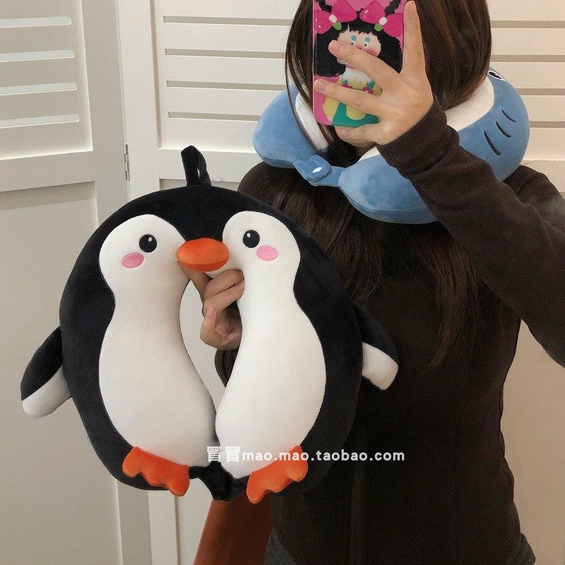 可爱企鹅u型枕护颈枕办公室午休