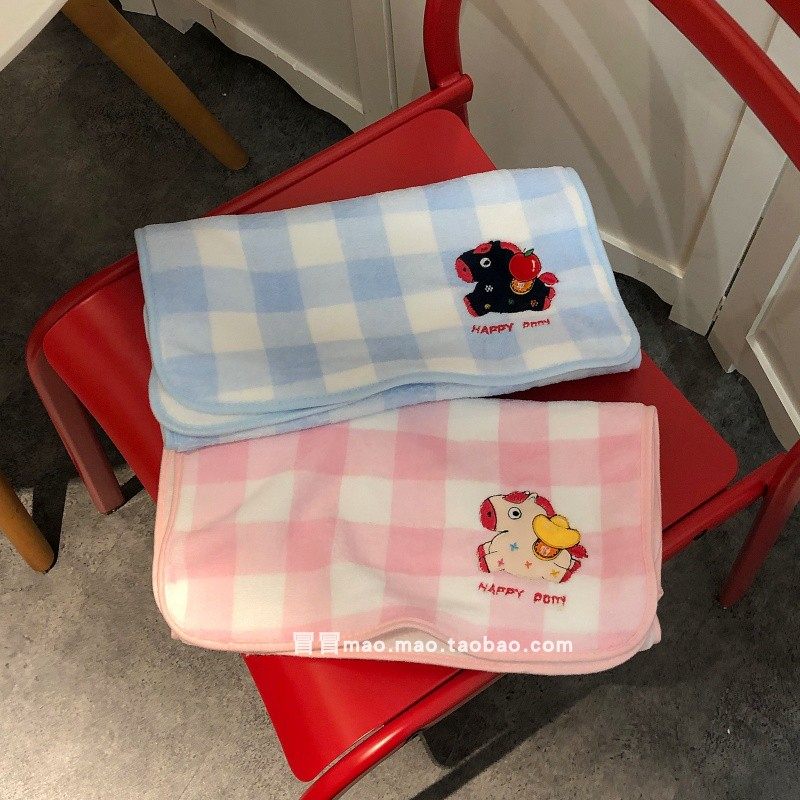 卡通可爱小马毛巾ins风高颜值珊瑚绒柔软吸水不掉毛家用情侣面巾