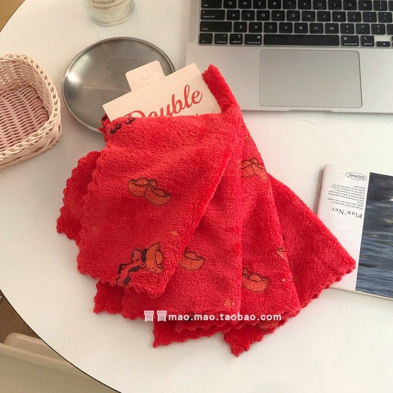 新年小马4条装抹布吸水不掉毛小毛巾懒人擦桌布洗碗清洁百洁布,家庭/个人清洁工具,抹布,淘宝优惠券,粉丝福利购,淘宝优惠卷