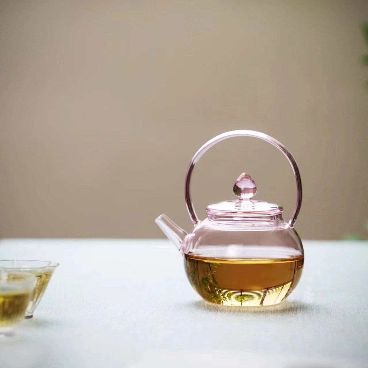 明信唐提梁壶手工高颜值迷你泡茶壶女士用花茶壶一人用高档耐热