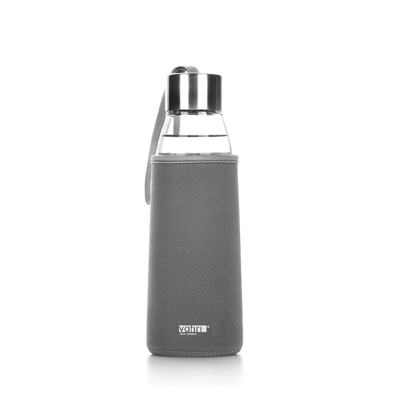 正品VATIRI/乐怡旅行户外水瓶防摔玻璃杯子有盖家用随手杯带杯套
