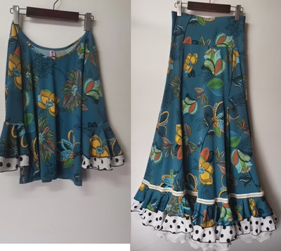 almaflamenco舞裙戈佛鱼尾裙