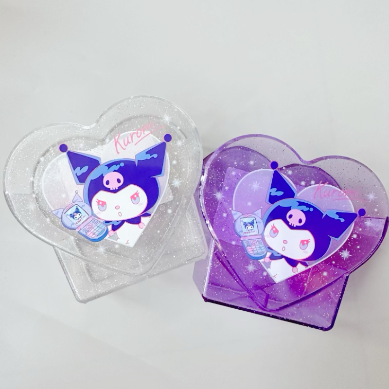 满38元包邮日本可爱库洛米星星爱心桌面化妆刷工具收纳桶笔筒摆件