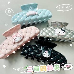 满38元包邮日单散货三丽鸥HelloKitty美乐蒂玉桂狗发夹鲨鱼夹抓夹