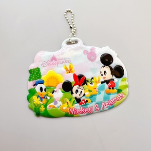 满38元包邮迪Sni乐园米奇米妮唐老鸭黛西布鲁托 卡套行李牌挂件
