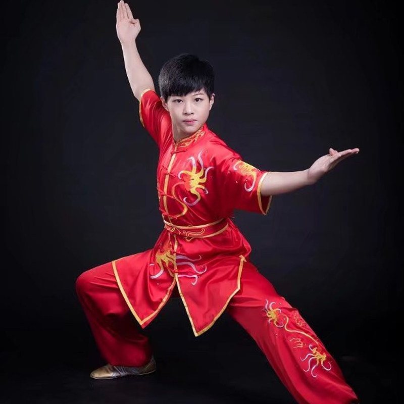 新款刺绣武术表演比赛服