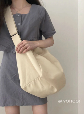 ulzzang港风大容量防水尼龙布单肩大包学生包日韩潮ins女包百搭