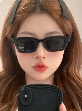 方形甜酷女生个性眼镜