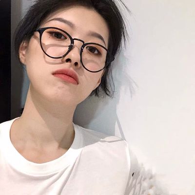 顽童大人同款超轻素颜女平光镜