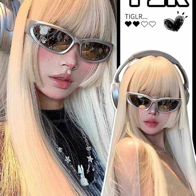 银色y2k墨镜男女款赛博朋克眼镜科技感太阳镜高级感骑行镜音乐节