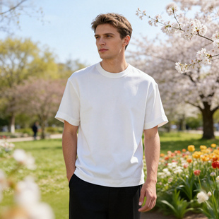 B4024 弹力抗皱男女士基础圆领短袖 高端莫代尔面料 垂顺肌肤感