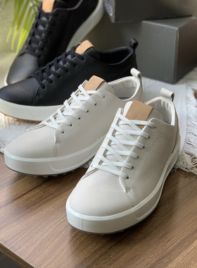 进口头层小牛皮 线下2000+高品男士休闲系带真皮板鞋秋S-R905