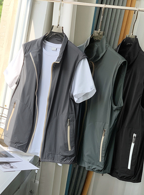 轻量防水 线下699 四面弹力速干透气防晒夏男士运动马甲S-A2901