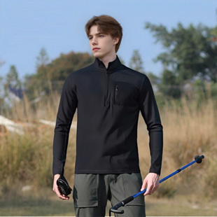 长袖 全天候立领户外男士 卫衣速干运动上衣A2832 春季 飞禽同款