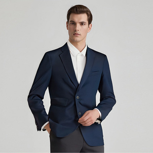 线下3000 报家高品 春季 男士 上衣外套D2519 羊绒 商务西装 绵羊毛