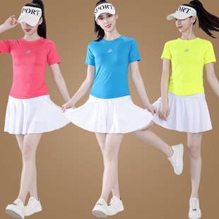 杨丽萍健身舞蹈广场舞服装运动套装短裙跑步速干跳舞衣女夏季新款