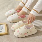 孕妇鞋 棉拖春秋冬季 子孕产妇 软底防滑包跟加厚底居家室内鞋 月子鞋