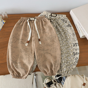 防蚊裤 儿童韩版 男女童宝宝休闲裤 九分透气运动裤 透气 夏季 童裤 薄款