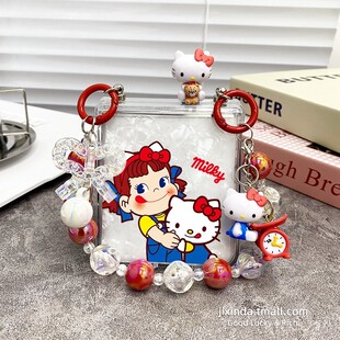 可爱牛奶妹铰链全包防摔适用于vivoxFlip手机壳xflip保护套vivo小折叠屏新款 flip手链条女