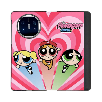 ins飞天小女警适用华为matex5手机壳典藏版matex3折叠屏x2翻盖皮套新款网红荣耀magic vs2至臻版v2 rsr保护壳