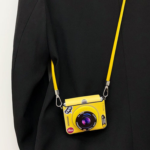 原创个性相机适用华为p50pocket2手机壳Pura X小米flip2荣耀vflip三星zflip765磁吸支架oppon3flip