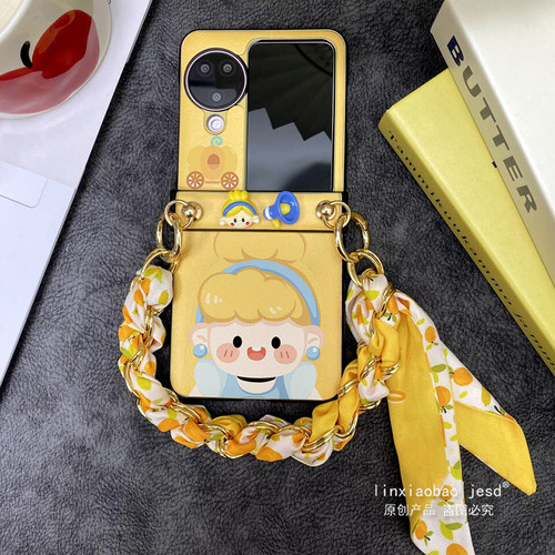 铰链全包适用于OPPOFindN3Flip手机壳findn2flip保护套oppo小折叠屏新款n3flip南瓜少女丝巾手链挂绳女