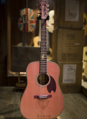 大连 原木堂 日产 Headway HD-SAKURA/STD紫色全单民谣指弹木吉他