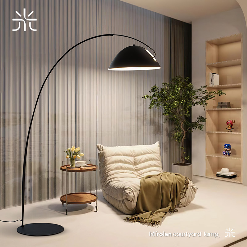 落地灯钓鱼灯高级感客厅沙发侧边落地氛围灯民宿卧室床头立式台灯