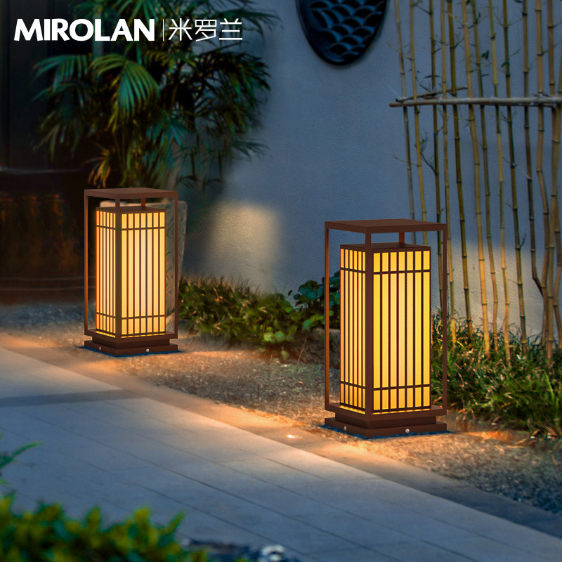 新中式太阳能草坪灯户外防水地灯庭院灯楼盘别墅草地灯.氛围景观