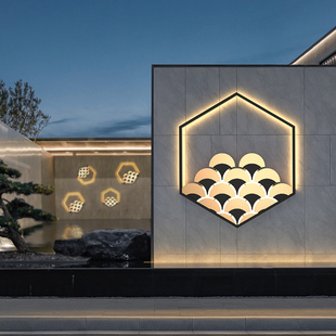 入户玄关灯新中式户外壁灯防水庭院灯景观壁灯酒店室外墙面装饰灯