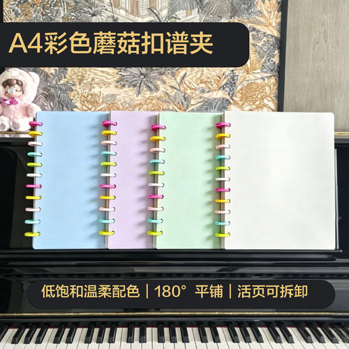 莫兰迪彩色活页乐谱夹