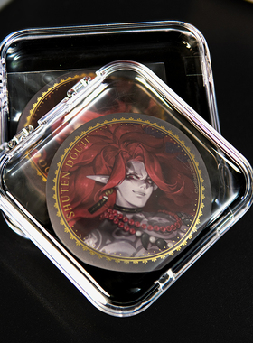 Ringnote吃谷好物吧唧收纳盒透明周边徽章收纳防尘方形保护盒