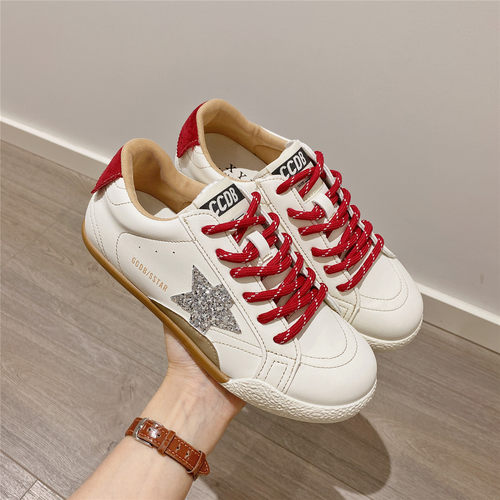 系带内增高星星小白鞋女2026春季新款韩版休闲鞋板鞋学生运动鞋女