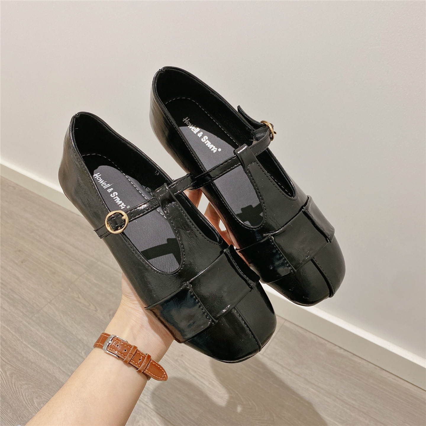 仙女风玛丽珍鞋搭扣单鞋2026春季新款韩版软底平底浅口豆豆鞋女鞋