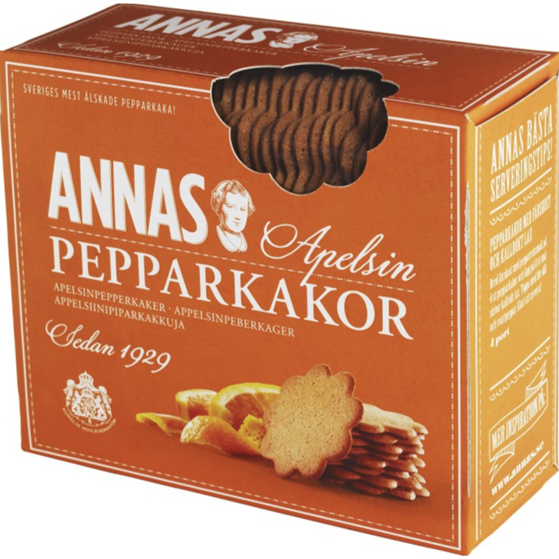 现货瑞典进口ANNAS姜饼干传统经典老牌肉桂柑橘原味圣诞节日零食