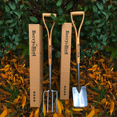 花小白园艺大铲大叉家用种花种菜松土挖掘堆肥工具BerryBird品牌