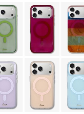 现货 美国Sonix15新款马卡龙果冻色磁吸全包防摔透明苹果MAGSAFE手机壳iphone16ProMax系列