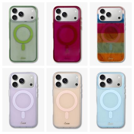现货 美国Sonix17新款马卡龙果冻色磁吸全包防摔透明苹果MAGSAFE手机壳iphone16ProMax系列