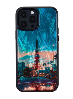日本ikins珍珠贝母 东京铁塔 苹果iPhone13ProMaxMini防摔手机壳