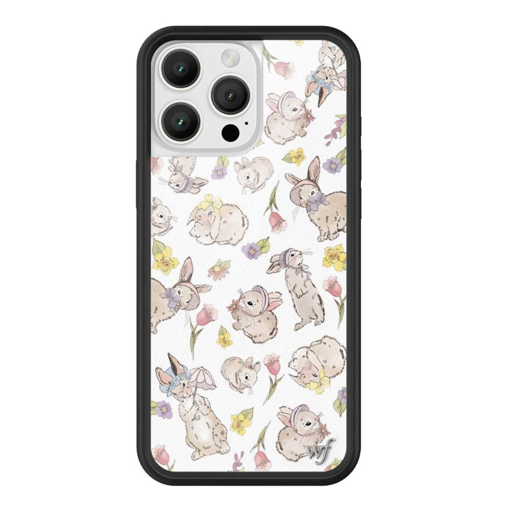 wildflower美国代购15 田园小兔适用苹果iPhone16ProMax WF手机壳