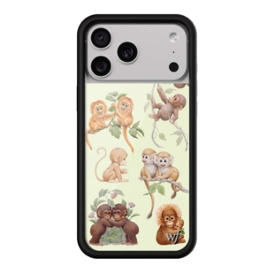 美国代购wildflower苹果iPhone16ProMax萌猴乐园 WF防摔手机壳