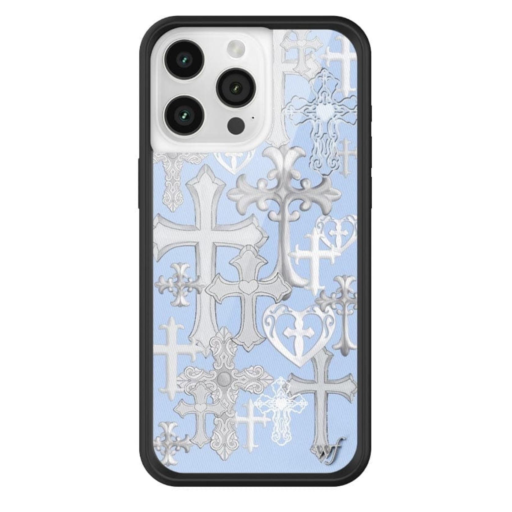 wildflower美国代购蓝色十字架 苹果iPhone15ProMax WF14手机壳