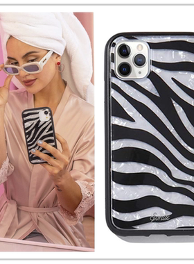 现货 美国Sonix白母贝斑马 iphone11/XR/Pro/Max苹果手机壳