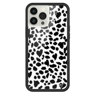 美国wildflower适用iPhone14ProMax13 Dalmatian黑白斑点WF手机壳