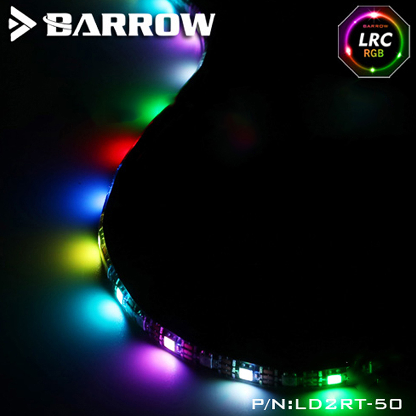 Barrow 机箱内置 极光 5V RGB全彩打光条自粘软灯带防水型 LD2RT