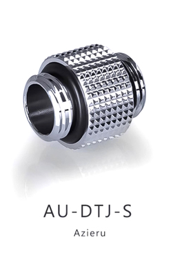 Azieru AU-DTJ-S 银色/黑色 双外牙螺纹接头 G1/4螺纹 标准对丝